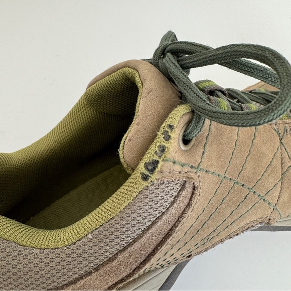 Chaco Womens Brown Leather Green Detail Azula Mesh Casual Hiking Shoe Size 7 - Picture 8 of 11